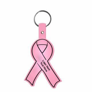 Awareness Ribbon Shaped Flexible Key Tags