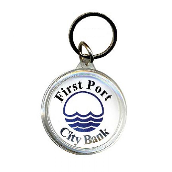 Custom Printed 1.75 Inch Round Acrylic Keytags