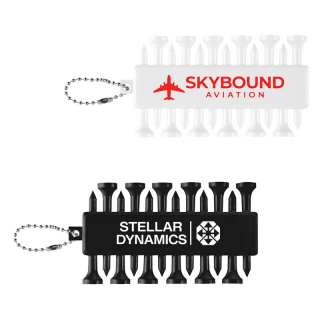 rABS Golf Tee Set Keychains