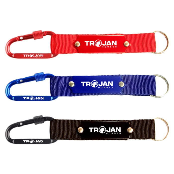 Custom Carabiners with Secured Screw and Metal Plate