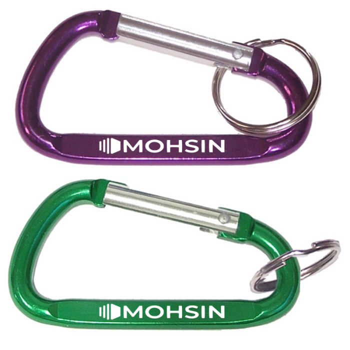 Custom Carabiners with Split Key Ring