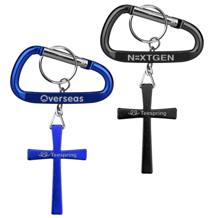 Custom Cross Shape Key Holders with Carabiner