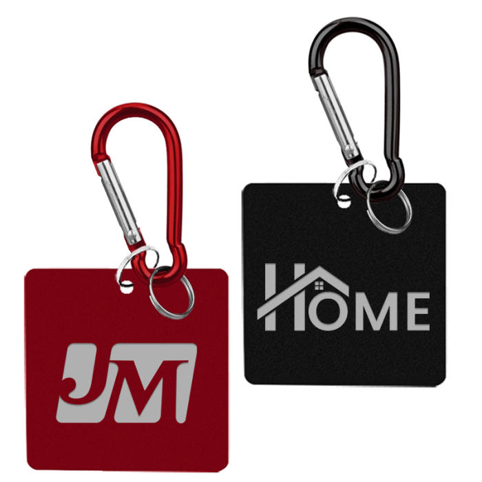 Custom Imprinted Aluminum Key Holders and Dog Tags with Carabiner