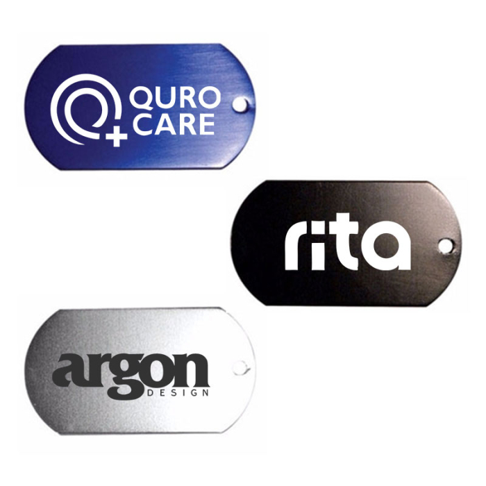 Custom Metal Dog Tags with 23.5 Inch Ball Chains