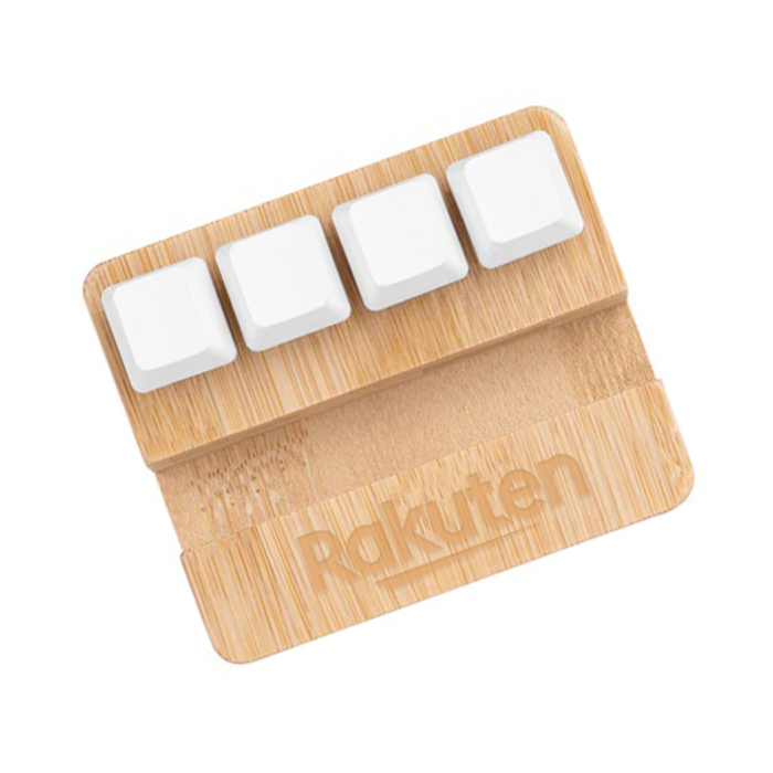 Custom Printed Bamboo Stand & Keypad Stress Relievers