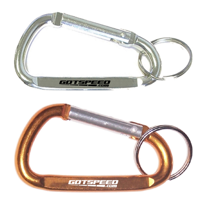 Custom Printed Carabiners with Split Key Ring