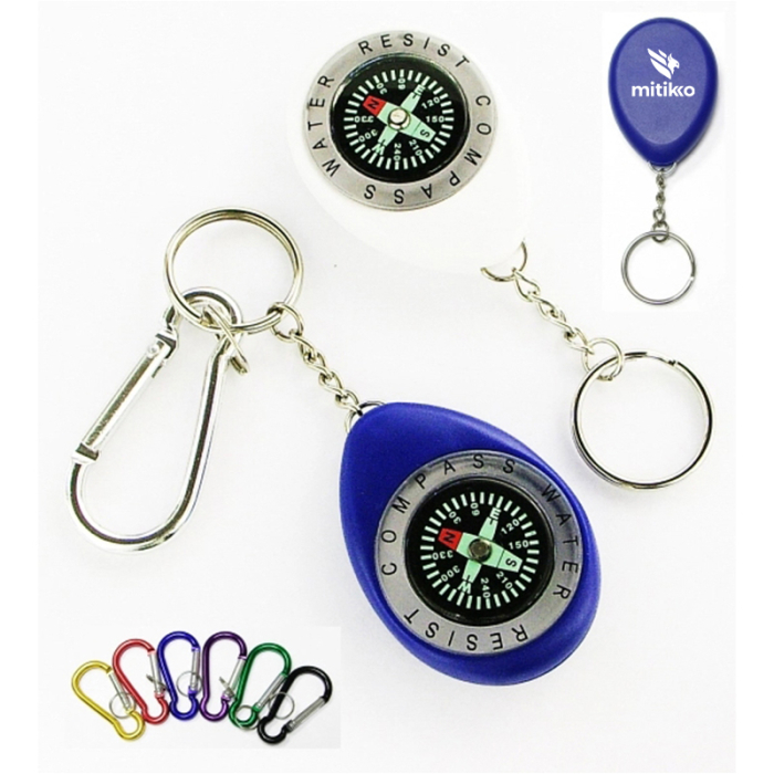 Custom Printed Compass Keychains