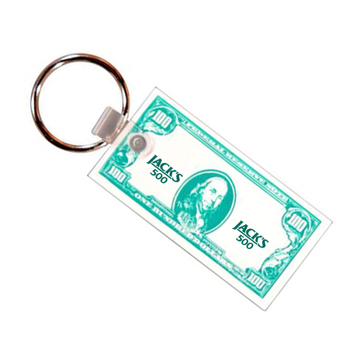 Custom Printed Currency Key Fobs
