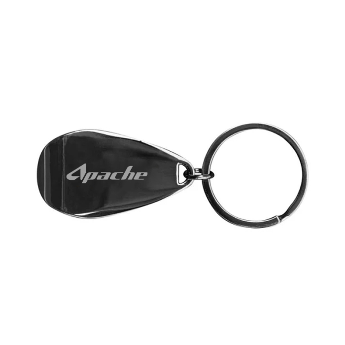 Custom Printed Gunmetal Apri Bottle Opener Key Chains