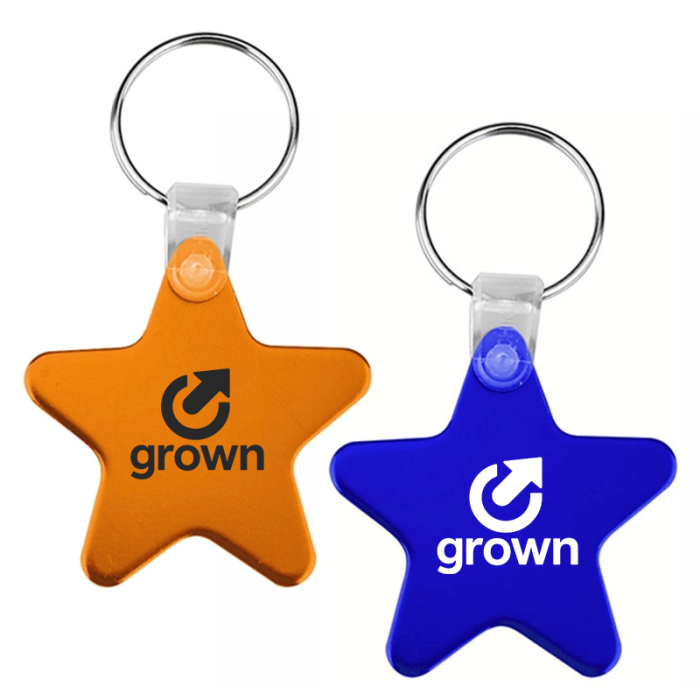 Custom Star Shaped Metal Key Holders
