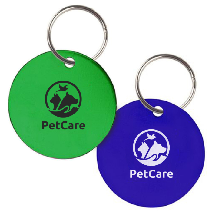 Customized Aluminum Round Key Holders and Dog Tags