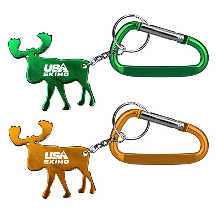 Customized Elk Shape Bottle Opener Key Chains