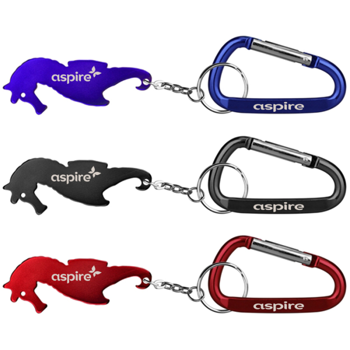 Customized Seahorse Shape Bottle Opener Keychains