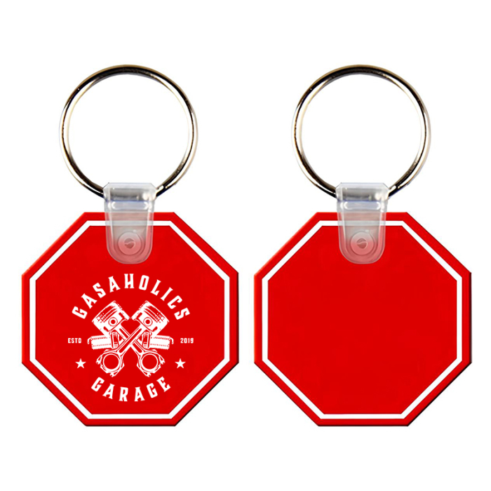 Customized Stop Sign PVC Key Holders