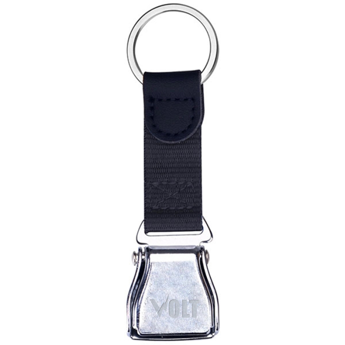 Imprinted Airplane Seatbelt Buckle Key Rings