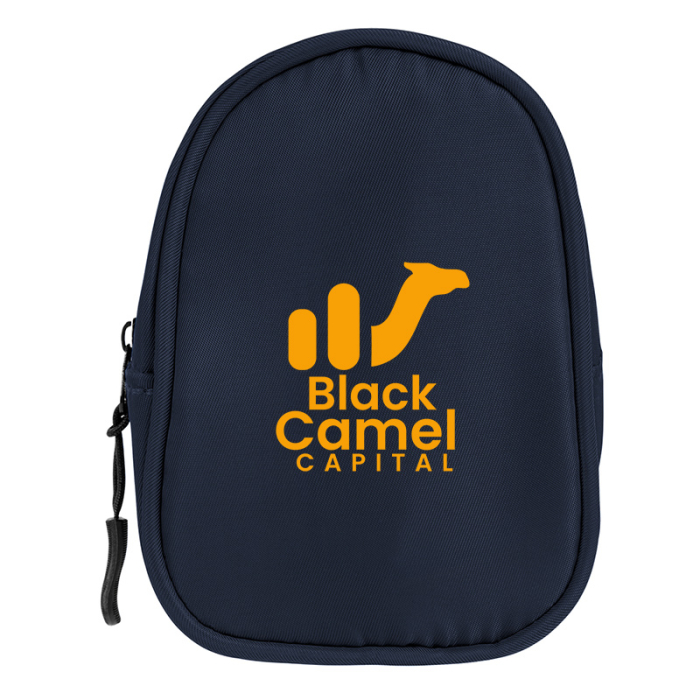 Imprinted Anywhere rPET Pouches with Carabiners