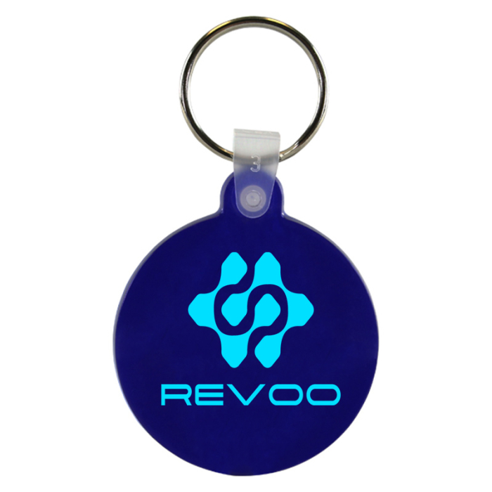 Imprinted Circle Key Fobs