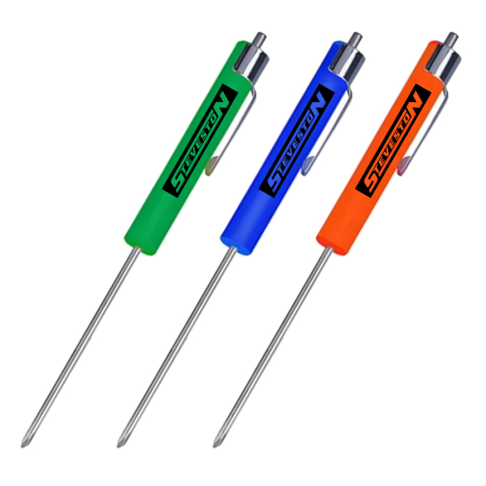 Imprinted Compact Phillips Head Pocket Pen Screwdrivers with Magnetic Top