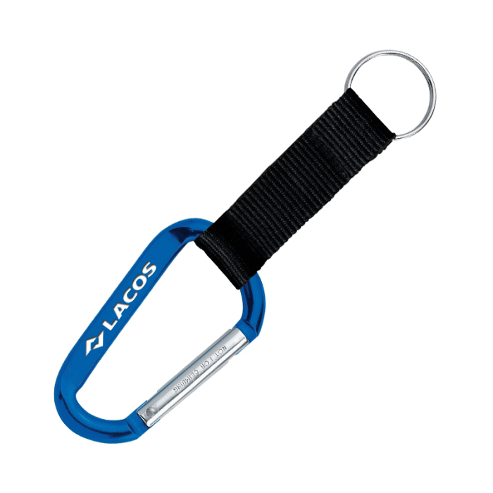 Imprinted Large Carabiner Key Rings
