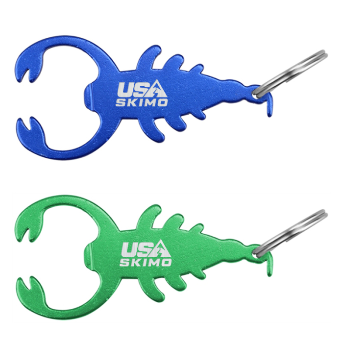 Imprinted Scorpion Shape Bottle Opener Key Chains