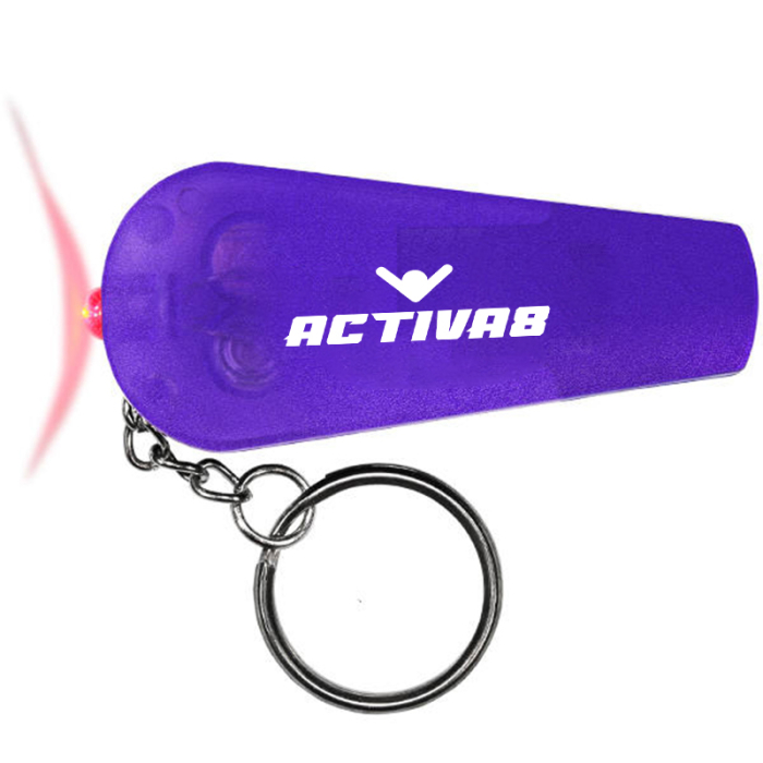 Imprinted Whistle/Light Key Chains