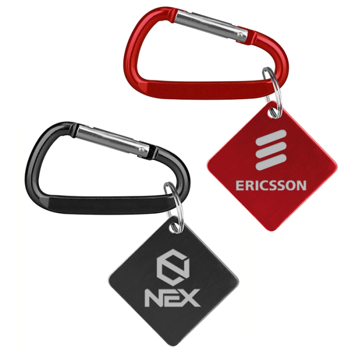 Personalized Aluminum Dog Tags and Key Holders with Carabiner