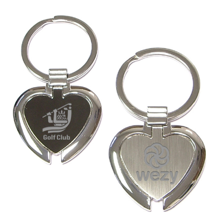 Personalized Chrome Metal Key Holders