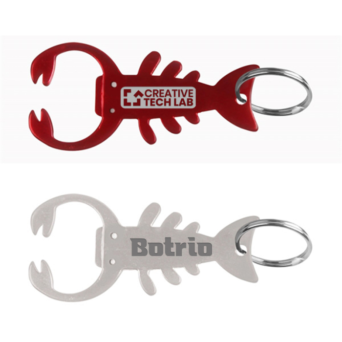 Personalized Lobster Shape Bottle Opener Key Chains