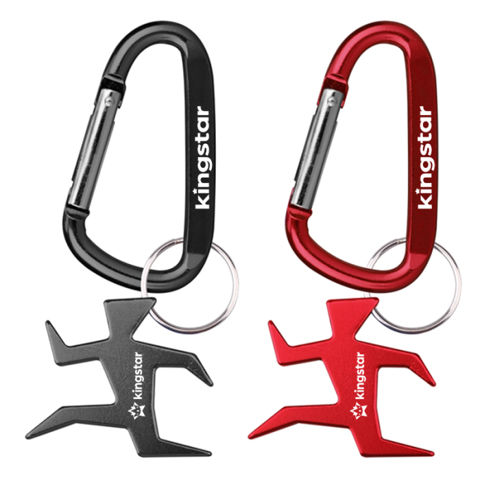 Personalized Runner Shape Bottle Openers and Carabiner