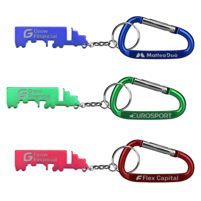 Personalized Truck Shape Bottle Opener Key Chains and Carabineer