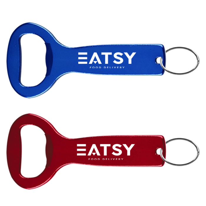 Promotional Aluminum Bottle Openers with Key Ring
