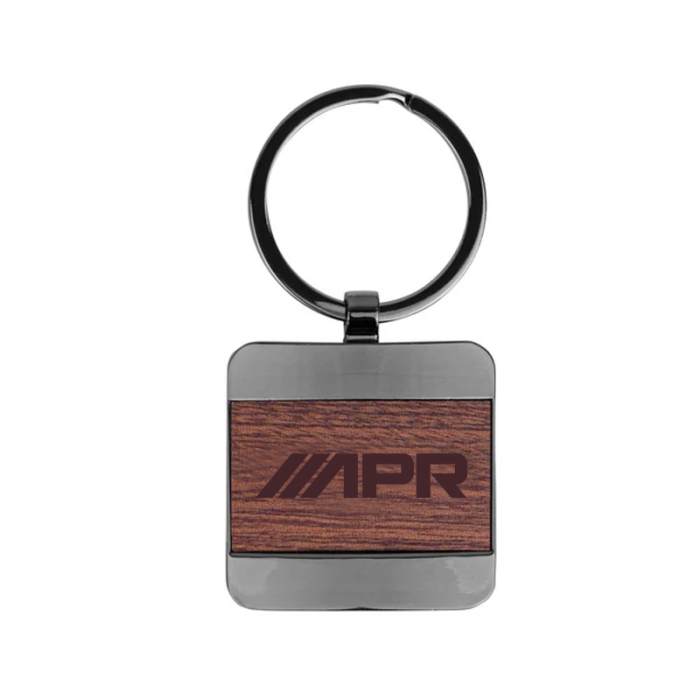 Promotional Bolton Square Wood Key Chains