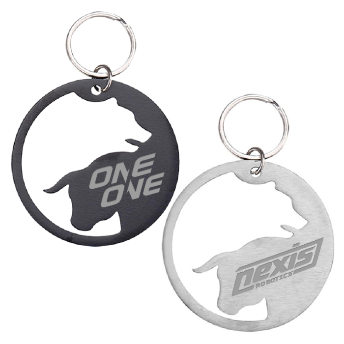 Promotional Bull and Bear Stainless Steel Bottle Opener Key Chains