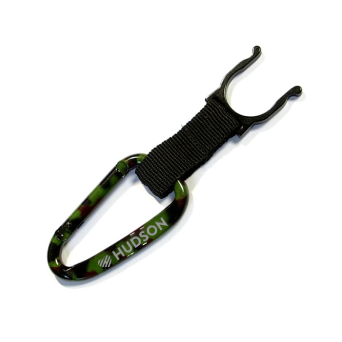 Promotional Camouflage Carabiners with Water Bottle Holder