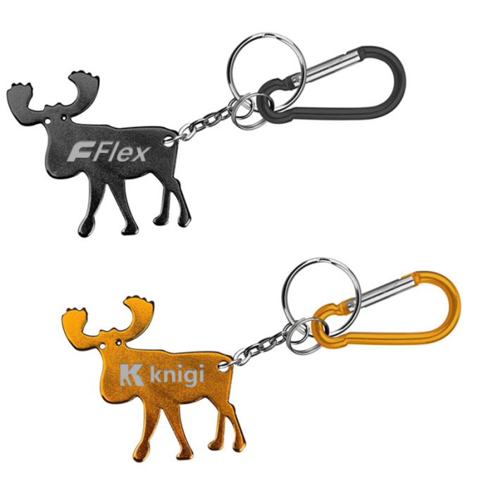 Promotional Elk Shape Bottle Opener Key Chains