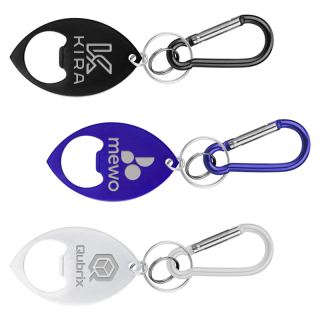 Football Shaped Bottle Openers with Key Ring and...
