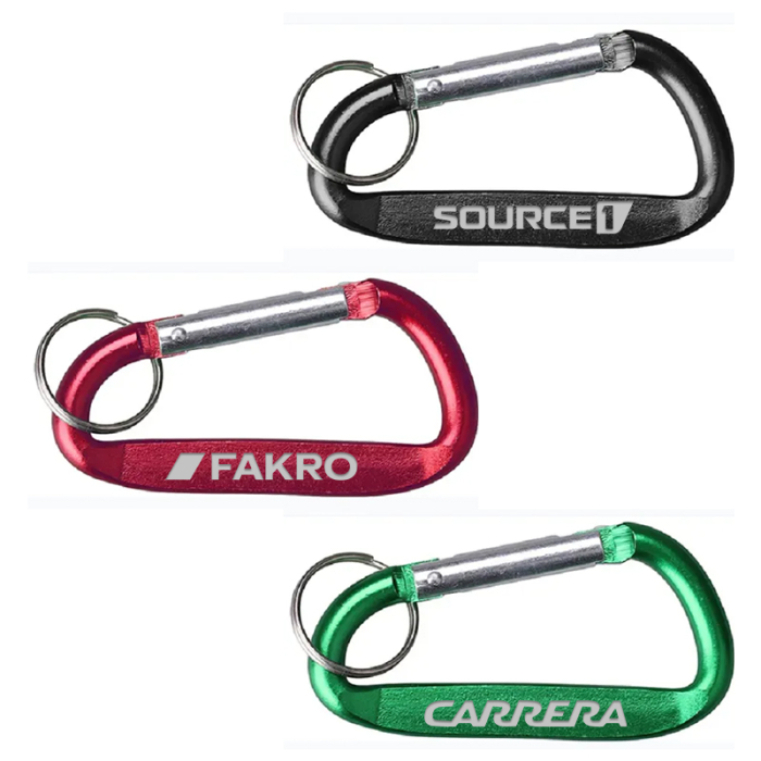 Promotional Monster Carabiners with Split Key Ring