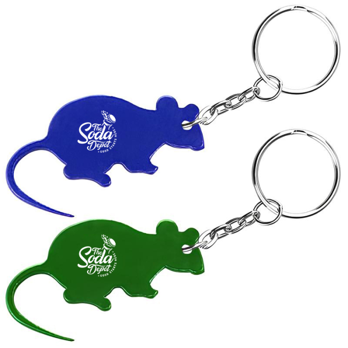Promotional Mouse Shape Bottle Opener Key Chains