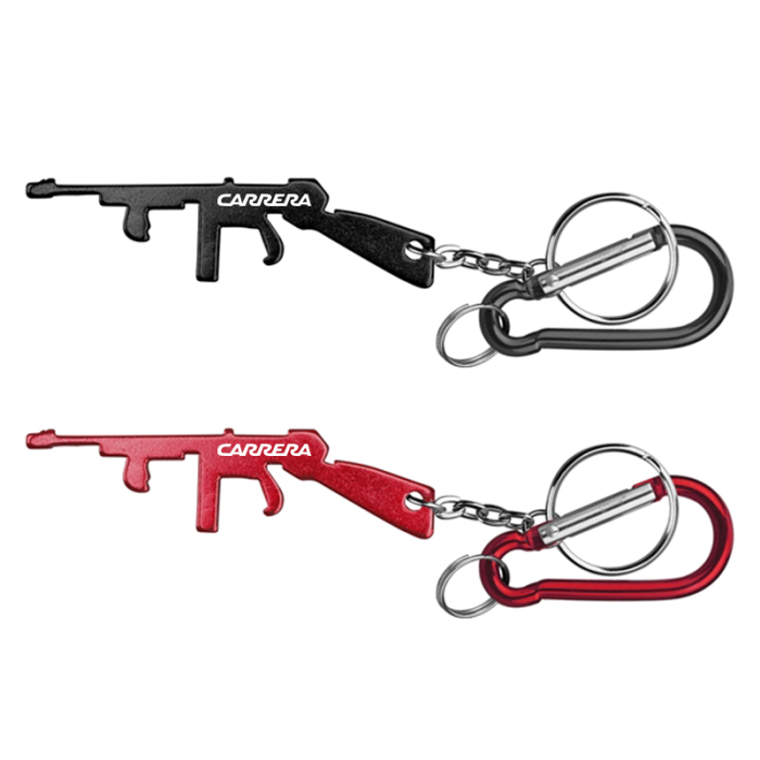 Promotional Rifle Shape Bottle Opener Key Chains and Carabiner