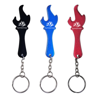Torch Shape Bottle Opener Keychains