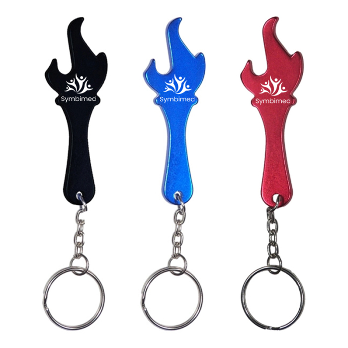 Promotional Torch Shape Bottle Opener Keychains