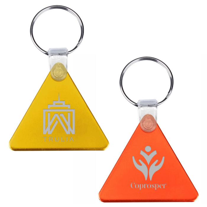 Promotional Triangle Shaped Metal Key Holders