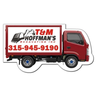 3.52x1.89 Truck Shaped Business Card Magnets - 20 Mil...