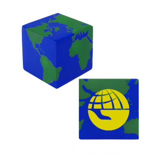 Earth Cube Shape Stress Balls