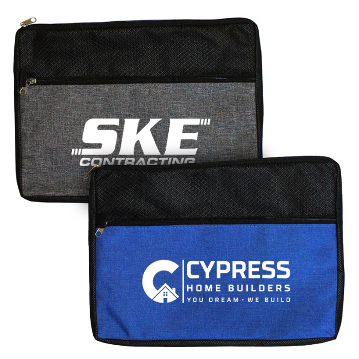 Custom Double Zipper Accessory Bags