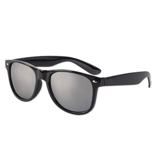 Iconic Black Frame with Mirror Lens Sunglasses