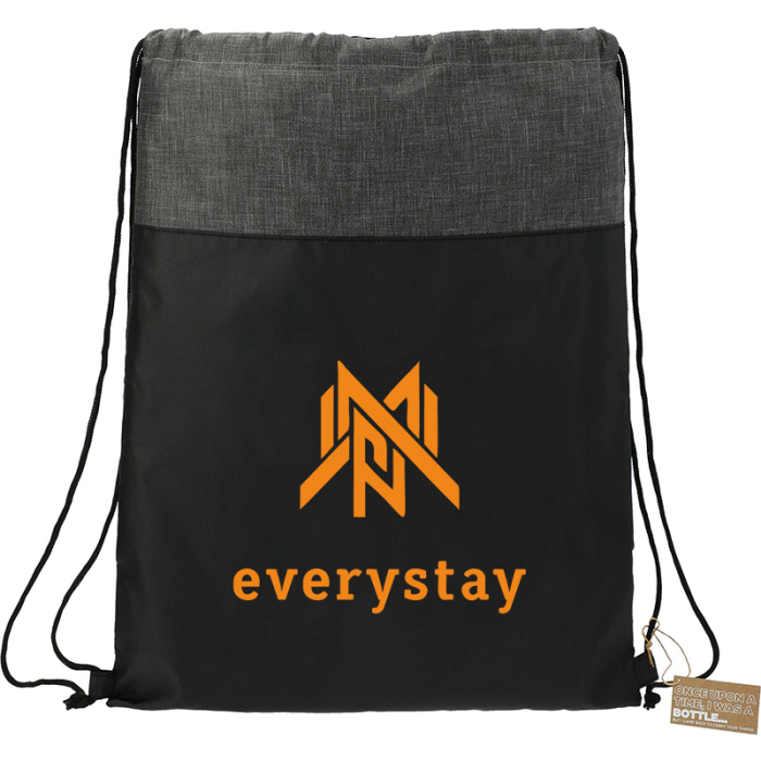 Custom Imprinted Ash Recycled Drawstring Bags