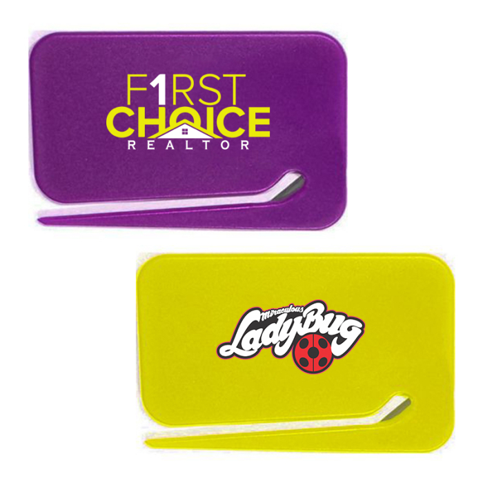 Personalized Jumbo Size Rectangular Letter Openers with Magnet