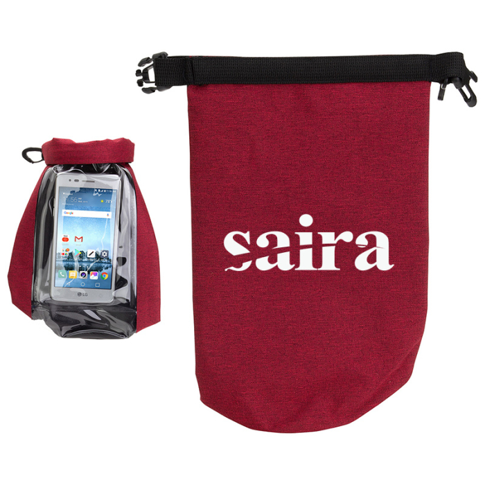 Customized 2-Liter Waterproof Gear Bags with Touch-Thru Phone Pockets
