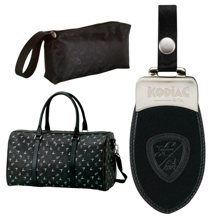 Customized Black Lamborghini Duffel Bags